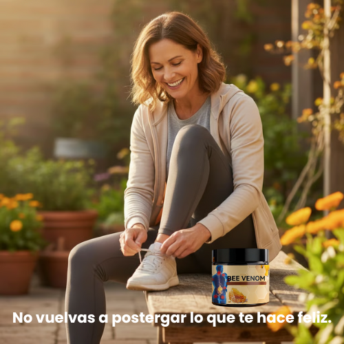 "Crema natural de abeja recuperación y movilidad en pocos días"