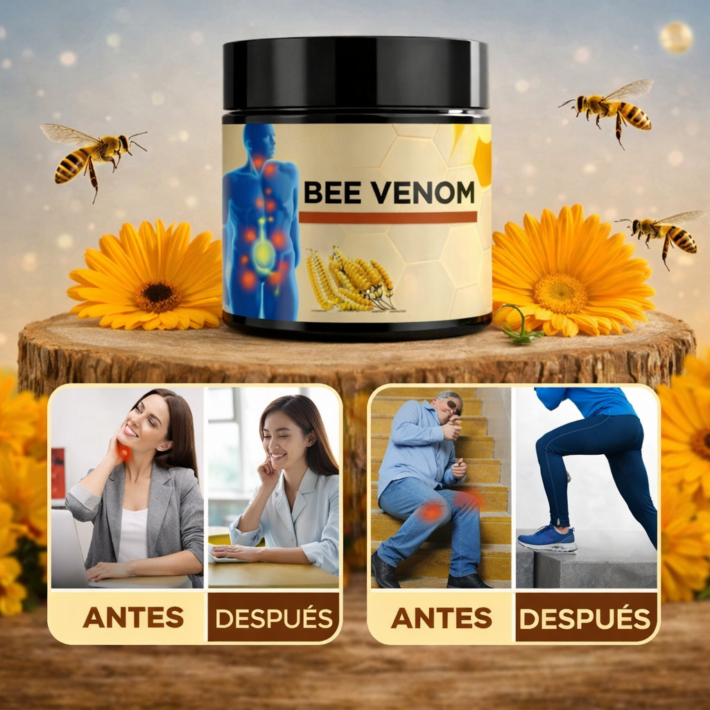 "Crema natural de abeja recuperación y movilidad en pocos días"